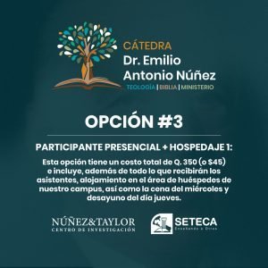 Cátedra Núñez - Opción #3 (Presencial + hospedaje 1)